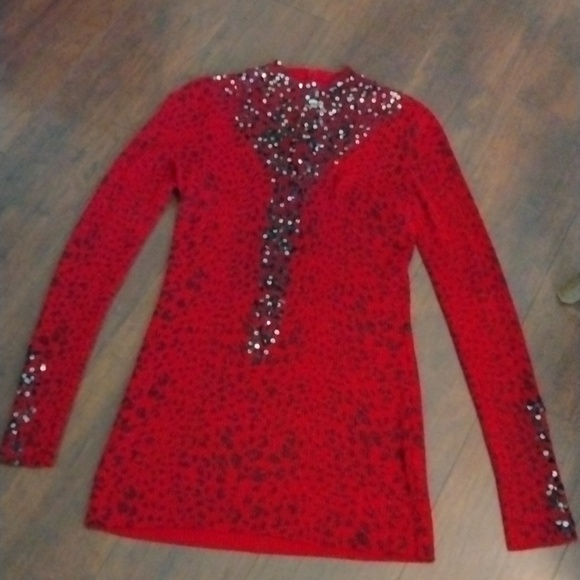 Fonyana red sequine top - Picture 1 of 9